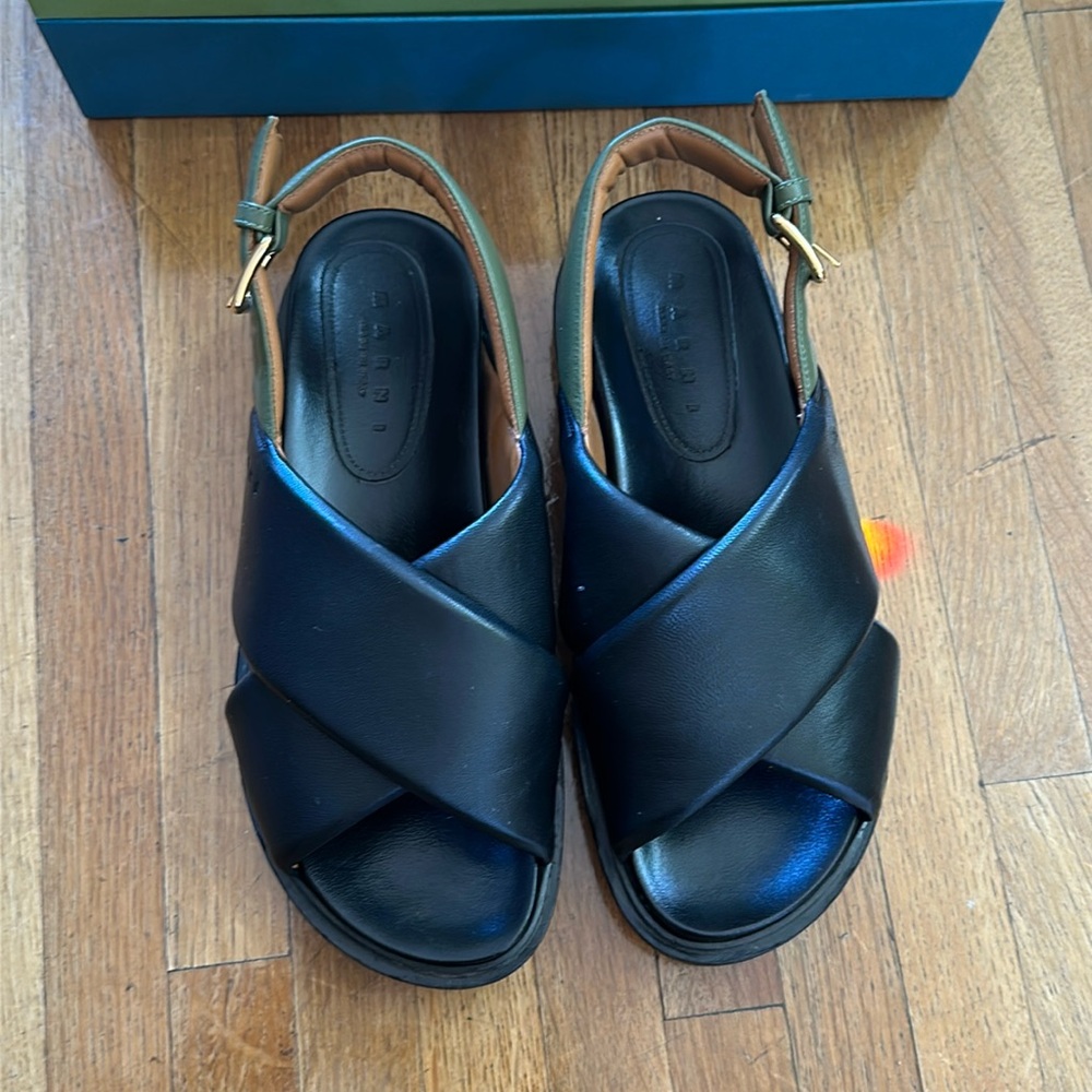 Marni Black sandals worn 2 times